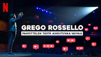 Grego Rossello: Pahoittelen tästä aiheutuvaa vaivaa (2019)